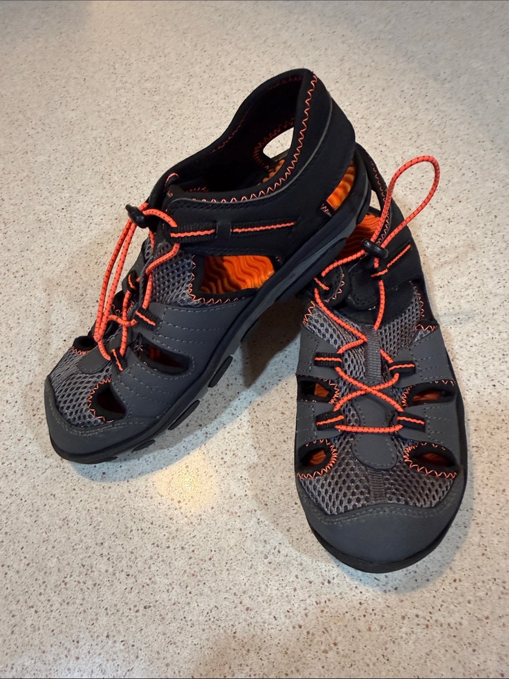 New Balance Black and Orange Water Shoe Youth 6